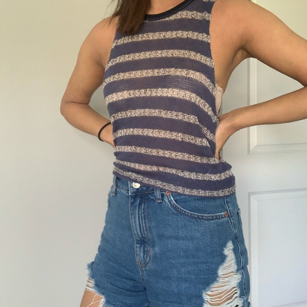 Knit/crochet tank top - american eagle